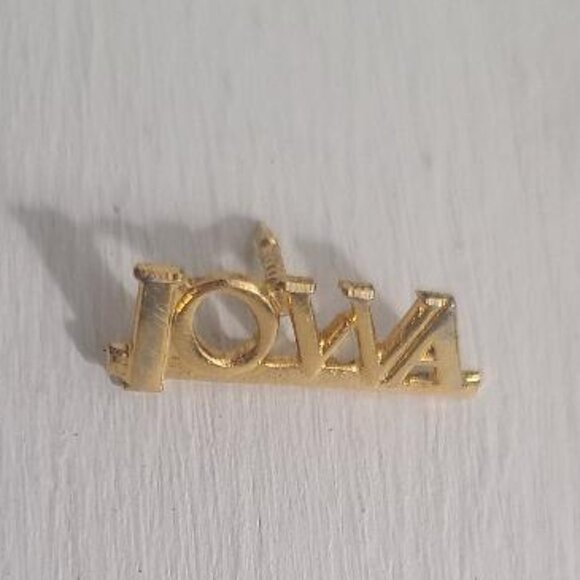 🇺🇸 Iowa IA Vintage Gold Lapel Pin Tie Tack Brooch - Hawkeye State University - Picture 5 of 5